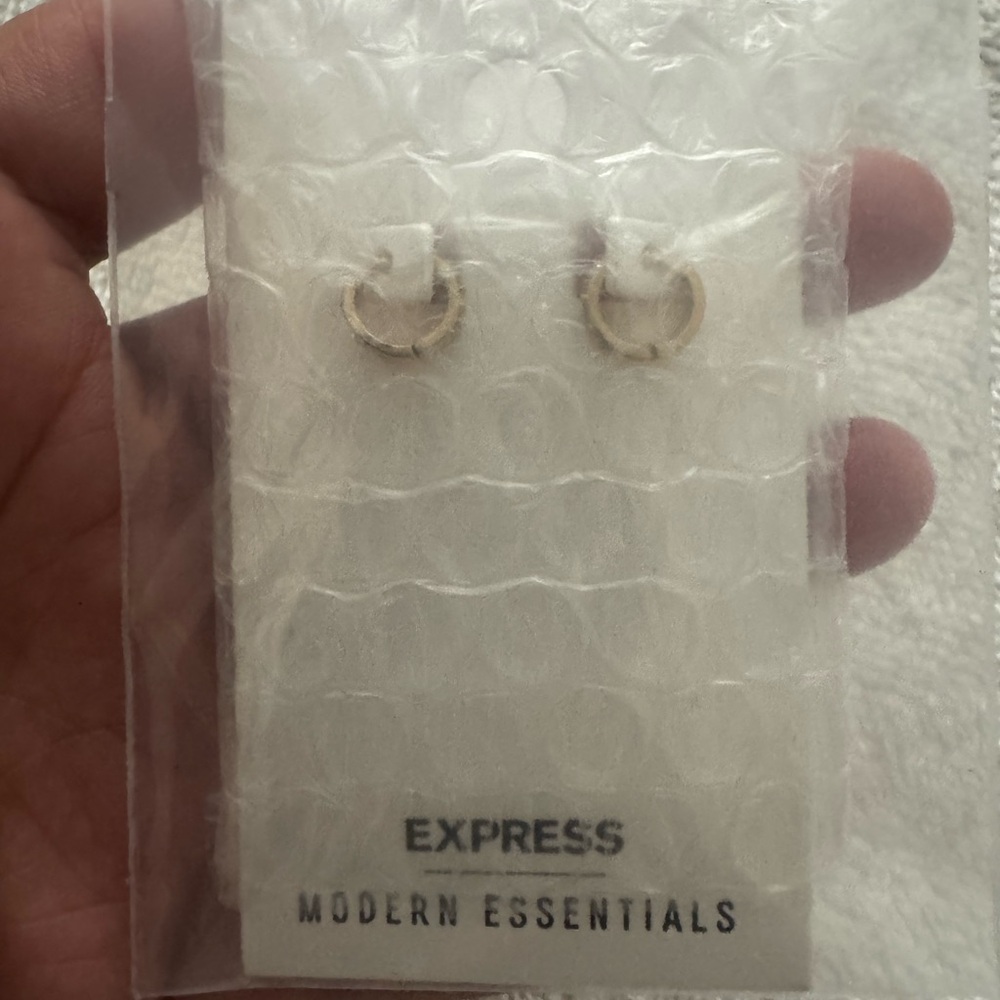 Express Gold Mini Hoop Earrings